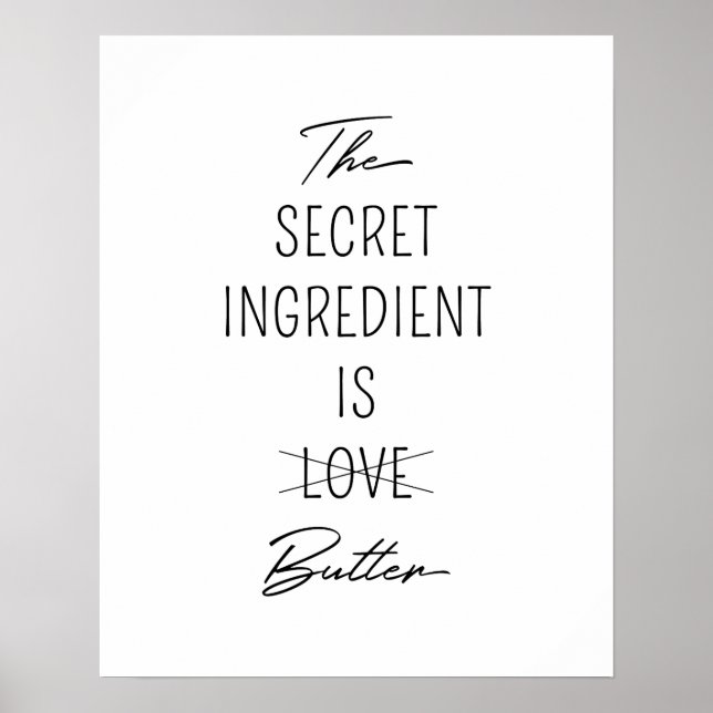 The Secret Ingredient is Butter Poster (Front)