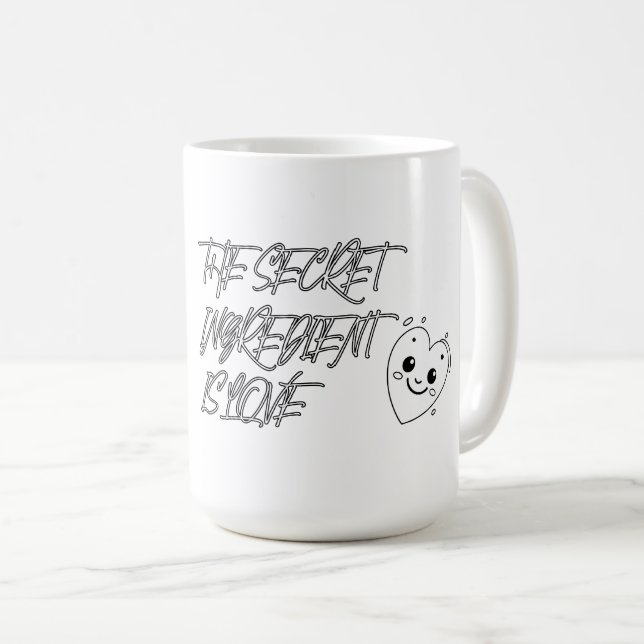 The Secret Ingredient is LOVE Coffee Mug (Front Right)