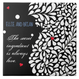 The secret ingredient is love personalized tile