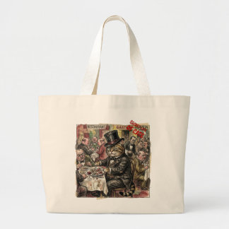 The 'Secret life of Cats' Weird Feline History Large Tote Bag