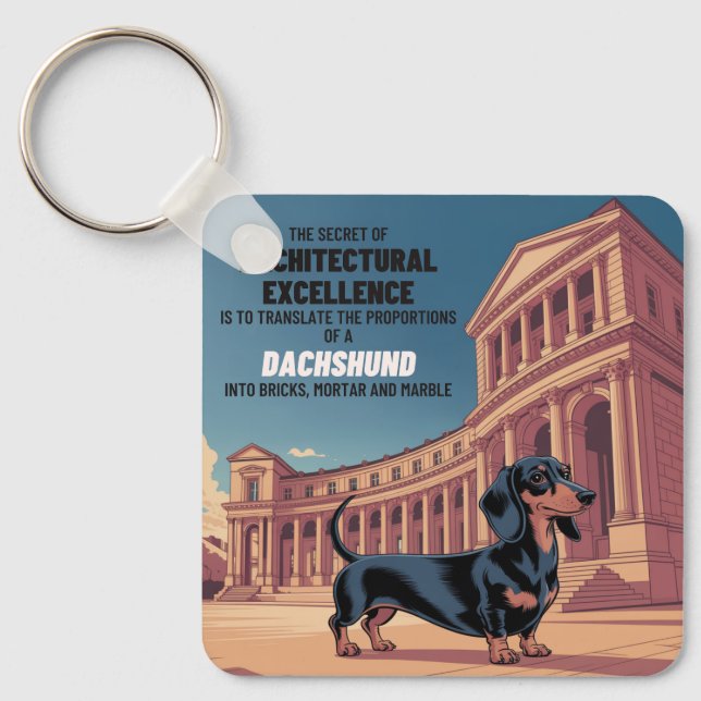 The Secret Of Architectural Excellence Keychain (Front)