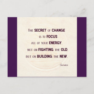 The Secret of Change Postcard