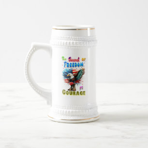 The Secret Of Freedom Is Courage Beer Stein