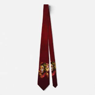 The secret of the symbiosis of a woman and a cat,  tie