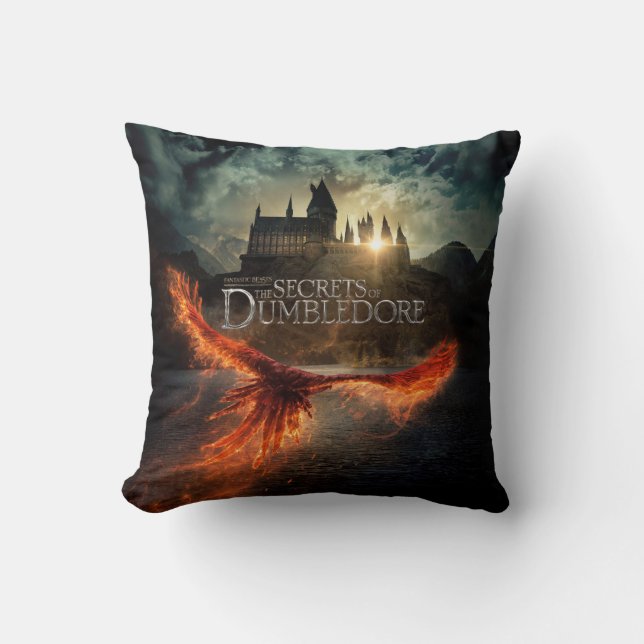 The Secrets of Dumbledore Theatrical Poster Throw Pillow (Front)