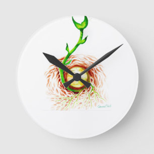 The seed of life poster canvas print postcard magn round clock