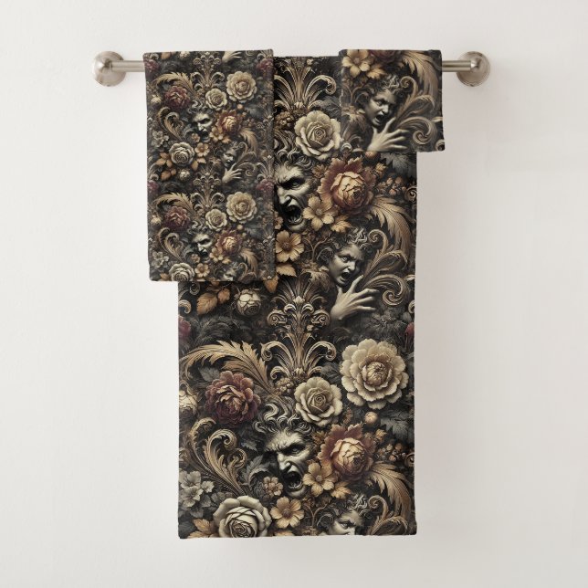 The Seeds We Sow – Gothic Victorian Bath Towel Set (Insitu)