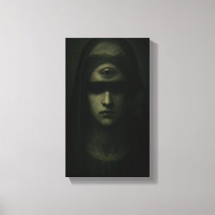 The Seer in Shadow Canvas Print