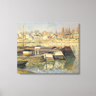 The Seine at Asnieres by Claude Monet Canvas Print