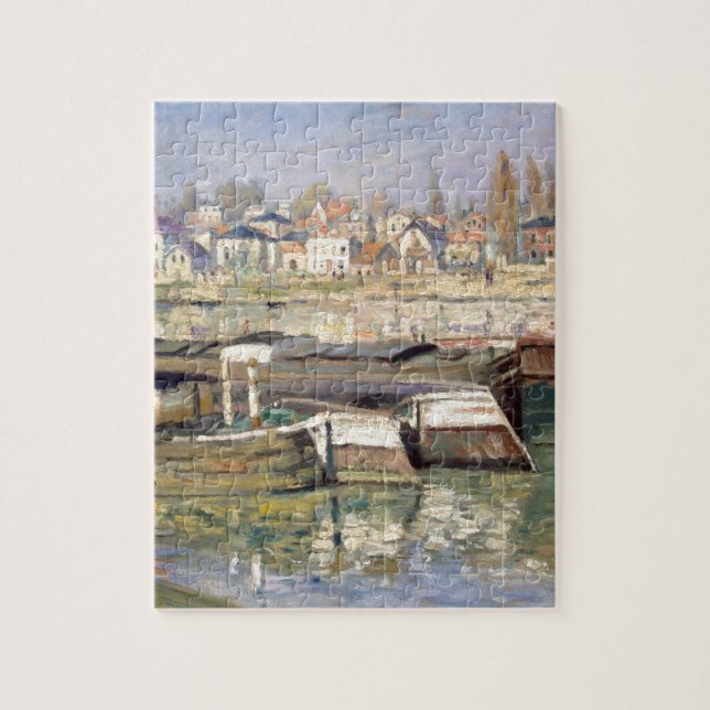 The Seine at Asnieres by Claude Monet Jigsaw Puzzle (Vertical)