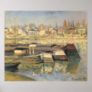 The Seine at Asnieres by Claude Monet Poster