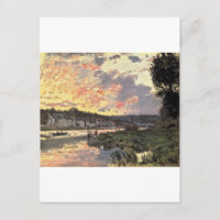 The Seine at Bougival in the Evening (1870)