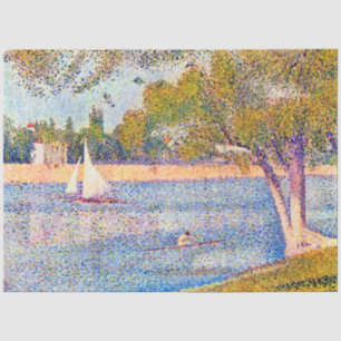 The Seine at La Grande Jatte, Seurat Tissue Paper
