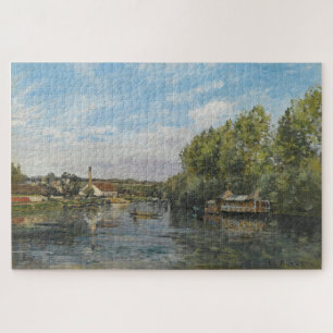 The Seine At Port-Marly (1872) – Camille Pissarro Jigsaw Puzzle