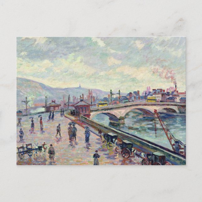 The Seine at Rouen Postcard (Front)