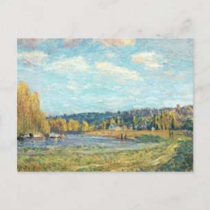 The Seine at Saint-Cloud Alfred Sisley Postcard