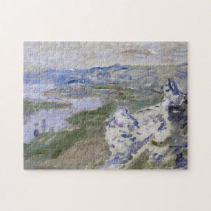 The Seine from Heights Chantemesle Monet Fine Art Jigsaw Puzzle