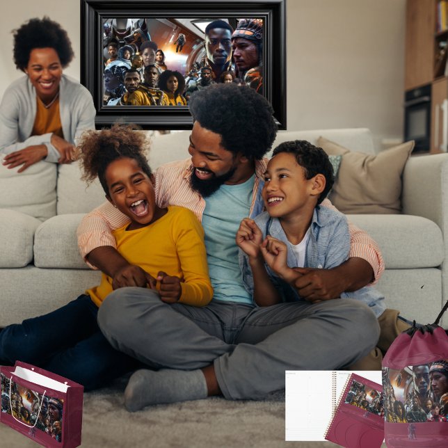 The Sekhmet Crew  Notebook (Get the full "Sekhmet Starship" collection at  https://bit.ly/BlackFutureZazzle)