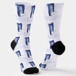 The Selkirk Grace Burns Night Supper Prayer Blue Socks