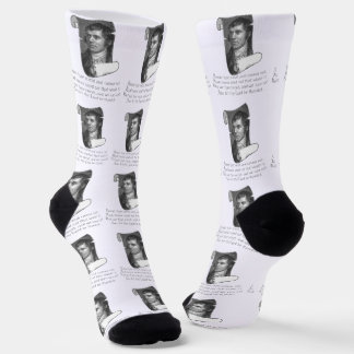 The Selkirk Grace Burns Night Supper Prayer Grey Socks