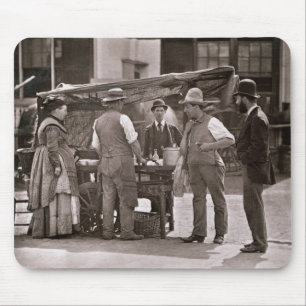 The Seller of Shellfish, from 'Street Life in Lond Mouse Pad