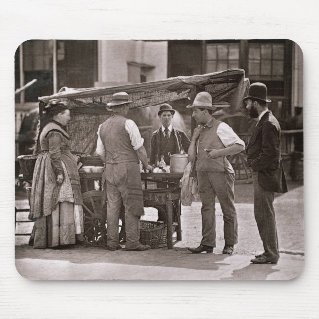 The Seller of Shellfish, from 'Street Life in Lond Mouse Pad (Front)