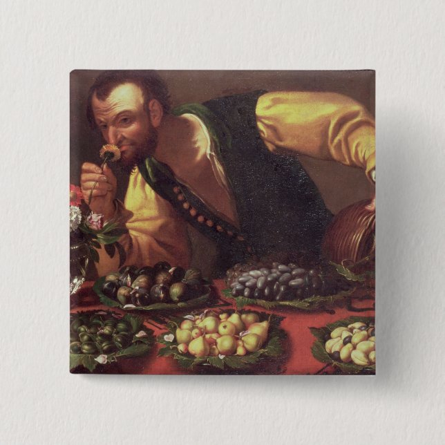 The Sense of Smell 2 Inch Square Button (Front)