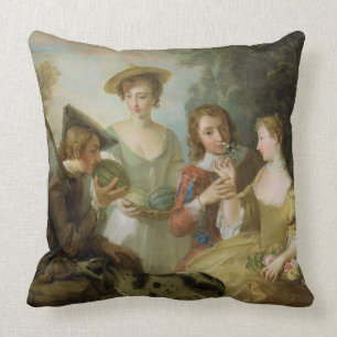 The Sense of Smell, c.1744-47 (oil on canvas) (see Throw Pillow