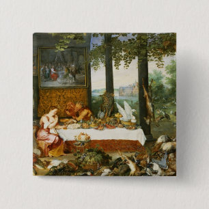 The Sense of Taste, 1618 2 Inch Square Button