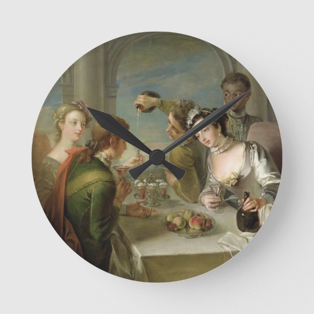 The Sense of Taste, c.1744-47 (oil on canvas) (see Round Clock (Front)