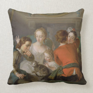 The Sense of Touch, c.1744-47 (oil on canvas) (see Throw Pillow