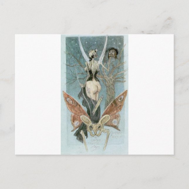 The Sentimental Initiation by Felicien Rops Postcard (Front)