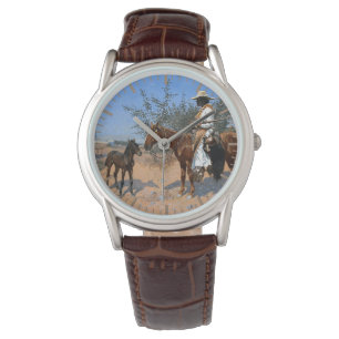 The Sentinel Frederic Remington 1889 Cowboy Theme  Watch