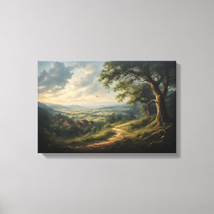 The Sentinel of the Golden Valley Canvas Print