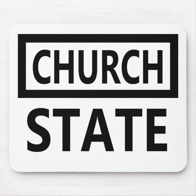 The Separation of Church and State - 1st Amendment Mouse Pad (Front)
