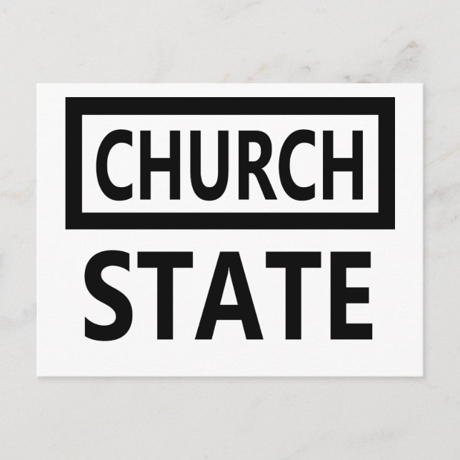 The Separation of Church and State - 1st Amendment Postcard (Front)