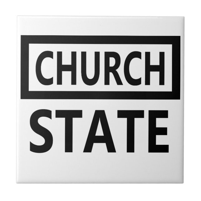 The Separation of Church and State - 1st Amendment Tile (Front)