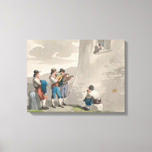 The Serenade (Songs of Love) (Romantic Scene) Canvas Print