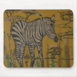 The Serengeti Spirit: Zebra Grazing in the Mara Mouse Pad