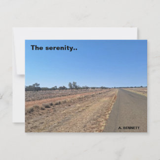 The serenity postcard