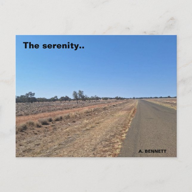 The serenity postcard (Front)