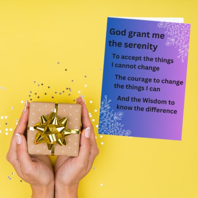 The Serenity Prayer Card (Creator Uploaded)