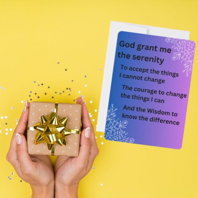 The Serenity Prayer Holiday Card (Creator Uploaded)