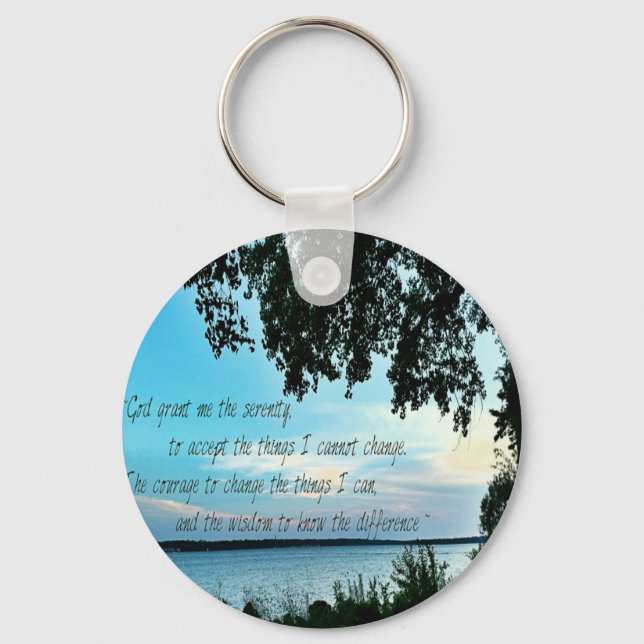 The Serenity Prayer Keychain (Front)