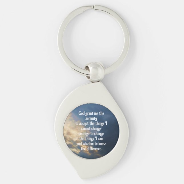 The Serenity Prayer Keychain (Front)