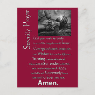 The Serenity Prayer Postcard