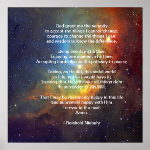 The Serenity Prayer Poster