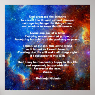 The Serenity Prayer Poster