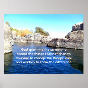 The Serenity Prayer Poster