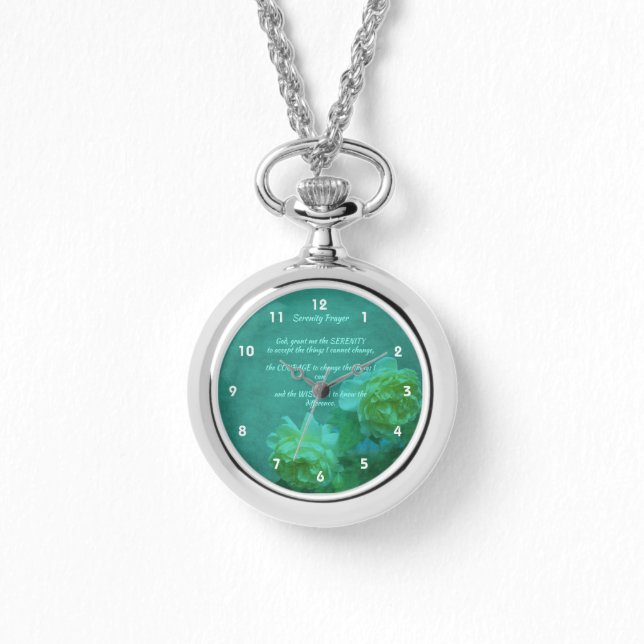 The Serenity Prayer Roses Inspirational        Watch (Front)